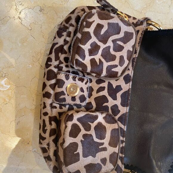 Vintage PRADA Leopard print fur evening bag - Picture 7 of 11